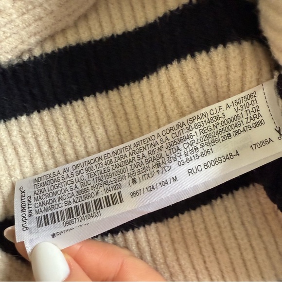 Zara Striped Knit Vest Size Medium - Picture 9 of 10